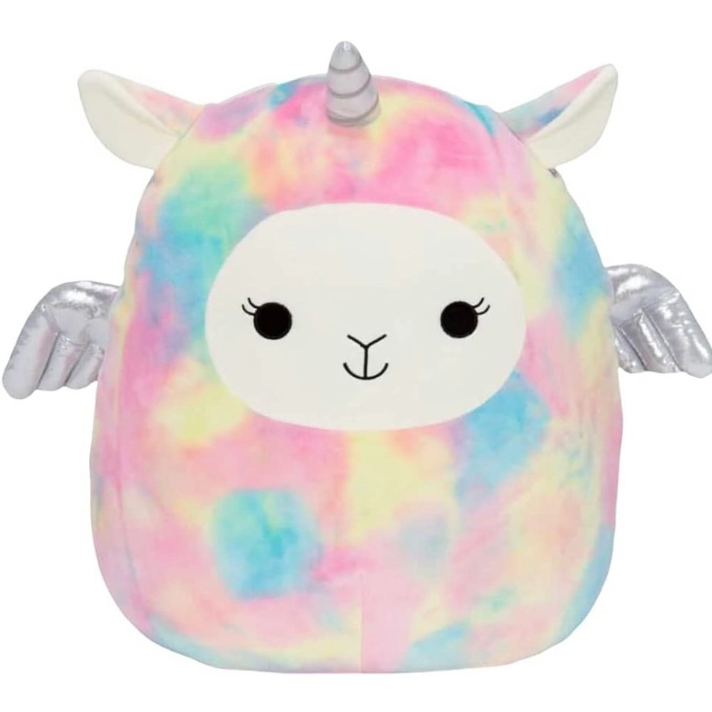 12" Squishmallow -Lucy-May Llamacorn with watermelon